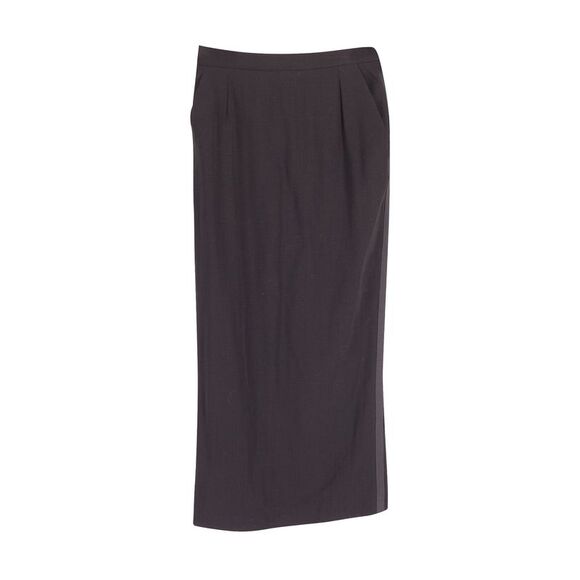 Dolce and Gabbana High-Waisted Pencil Skirt in Black Wool